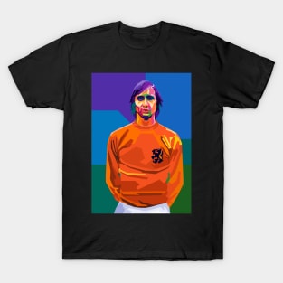 Johan Cruyff Wpap Pop Art T-Shirt